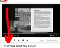 BILLET D HUMEUR PAQUES 2016
